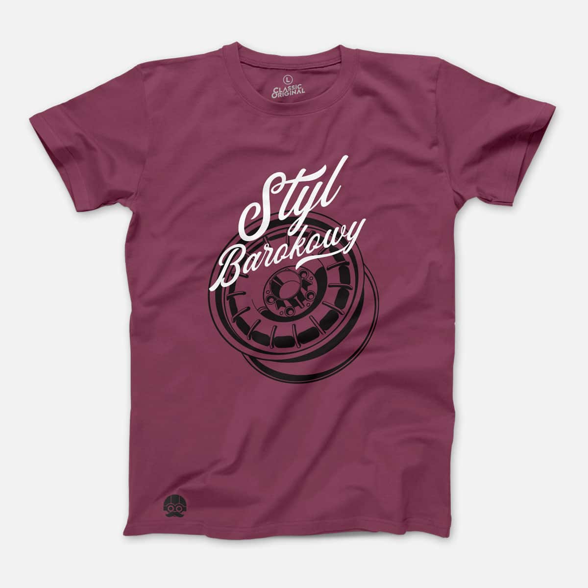 Koszulka "Styl Barokowy" - Burgund